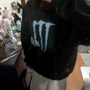 Fox Racing x Monster Energy Hoodie Skater Grunge Sweatshirt Mens XL Y2K
Moto